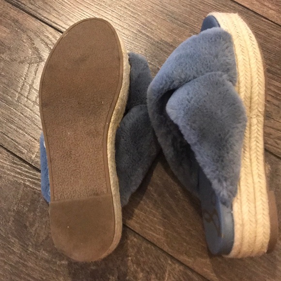 Sam Edelman Platform Fur Espadrille Slides - Picture 5 of 6